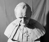 Szent II. János Pál Pápa szobor bust of2.John Paul
